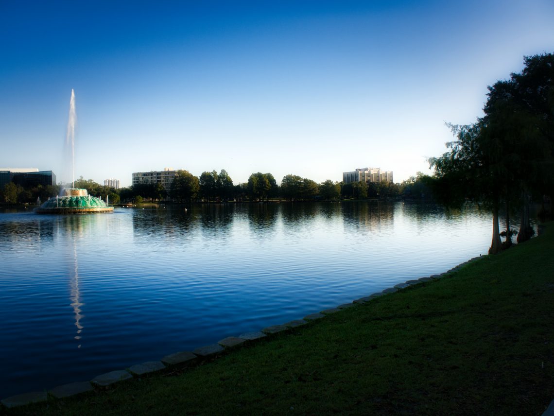Lake Eola, Me, digital photo, 2022